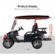 Street Legal 48V 150 AHLithium Battery Solar 4Seaters Off Road Electric S Golf Cart Buggy dot windshield