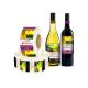 Embossed Fade Resistance CMYK Self Adhesive Wine Sticker Labels