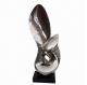 Abstract Stainless Steel Sculpture of Simple Design, Pure Hand Hammering, Mirror Finish 