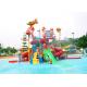Jungle Gym Outdoor Water Playground Equipment 15kW Power For Amusement Park