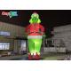 Custom Inflatable Cartoon Characters Inflable Grinch Balloon Santa Christmas For Decoration