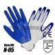 Blue Nitrile Dipped Work Gloves