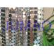 Decorative Bling Aluminum Metal Sequin Fabric Light Silver With 4 Branches