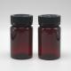 2OZ 60ML PET Amber Black Plastic Bottle with CRC Lid for Medicine Supplement Packaging