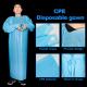CPE Aprons Isolation Non Sterile Medical Disposable Gowns