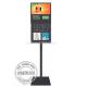 21.5 Smart Phone Charging Cables Android Wifi Digital Signage Kiosk with Magazine Holders