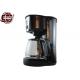 Aluminum Glass Office Home Drip Coffee Makers , 8-10 Cups Basic Drip Coffee Maker