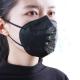 Eco - Friendly Foldable Ffp2 Mask Non Stimulating Materials Black Color