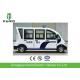 8 Seats Enclosed Passenger Cabin Electric Sightseeing Car With Horn Speaker For City Walking Street