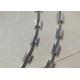 Mesh Concertina Barbed Wire For Razor Blade Fencing , Galvanized Barbed Wire