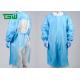AAMI Level 2 3 Long Sleeve Disposable CPE Gowns With Thumb Hook