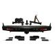 Ford Ranger Black Winch Bull Bar Front Bumper With Tire Carrier Jerrycan Holder Rear Bumper