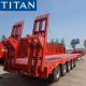 TITAN 5 axle lowbed semi-trailer low bed trailer with 100 Ton capacity