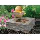 Graphite Hemispheres Sandstone Brick Garden Fountain