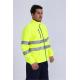 100% Polyester Microfleece Hi Vis Fleece Jacket , 360gsm Cold Weather Work Jacket