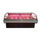 European Style Glass Front Side Meat Display Freezer With Fan Cooling System
