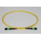 5m MPO Female Single Mode Fiber Patch Cord 12 Fibers OS2 Elite Trunk Cable Yellow