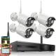 4CH CMOS WiFi CCTV Camera System , 1080P Wireless Outdoor Security System