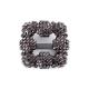 New Style 35mm Crystal Shoe Buckles Vintage Style For Shoes / Bags / Clothes