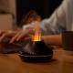 Dropshipping Newest RGB Light Flame Aroma Diffuser 130Ml 3d Colorful Flame Humidifier Fire Volcano Diffuser Dropshipping