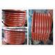 Red LBS Grooved Drum Without Flanges / Cable Winch Drum For Lifting