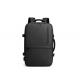Smart USB Laptop Backpack Custom Logo 20L-39L Black / Grey For Men