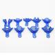 Plastic Steel Dental Impressions Trays Blue Color For Dentist Tools