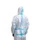 White Disposable Overalls Disposable Protective Suit Anti Bacterial CE Approved