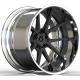 22x10 ET35 22x11.5 ET30 Custom Forged 2-PC Rims Polished Lip And Gloss Black Disc