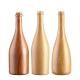 Custom Size Accepted 750ml/350ml Wooden Pattern Glass Bottle for Beer Water Champagne