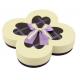 Texture Customized 250G Peral Paper Gift Chocolate Packaging Boxes , Wedding Favor Boxes With Ribbons