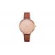 Multi Color Ladies Leather Strap Watches Thin Design With VJ21 Quartz Movt