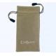 ISO9000 SGS Packaging Drawstring Bags Custom Printed Velvet pouch 2C For Jewelry Gift