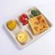 260MM Pakacging Sugarcane Bagasse Tray 5 Compartment Meal Tray Pulp Molded