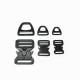 20mm/25mm/38mm Black Adjustable Metal Tactical Quick Release Buckle /Triangle Buckle Sets For Pet Accessories