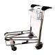 Three Wheel Airport Passenger Luggage Trolley Stainless Steel Airport Cart