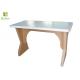 Compressed Foldable Cardboard Office Furniture Table Nature Color