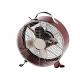 Household 680mm Metal Round Retro Table Fan 25W Brushed Nickel CE RoHS