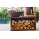 Outdoor Wood Burning Cone Shaped Corten Steel Rust BBQ Fire Pit Customize