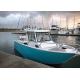 22ft Length Aluminum Fishing Boats 2.45m Beam With Enclosed Windshield