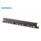 Black Color Rack Mounted Cable Management , 19 Inch Rack Cable Management