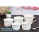 Disposable paper hot soup cup with paper flat lid,microwaveable deli container disposable plastic hot soup cups bagease