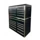 Customized Support Black and Green Metal Tool Chest Cabinet for Workshop Storage