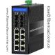 FR-7M3408P 10/100/1000Base-TX to 4x1000Base-FX Industrial Managed Fiber  Switch With or Without PoE (PoE in Optional)
