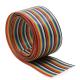 28AWG 10 Feet Ribbon Cable Assembly 1.27mm Rainbow Color For 2.54mm Connectors