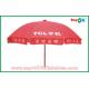 Garden Canopy Tent Market Advertising Red Sun Umbrella Waterproof For Promotion 3X3m