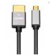 Aluminum Shell 60Hz 1080P 4K  Micro Hdmi To Hdmi Cable 1M 1.5M