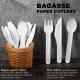 Compostable Disposable Bagasse Paper Party Cutlery Set