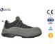 Black Worksite Steel Toe Work Boots , Steel Toe Dress Shoes For Men Smooth Leather