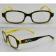Yellow lightweight Kids Eyeglasses Frames , Hand Made Acetate Optical Frames